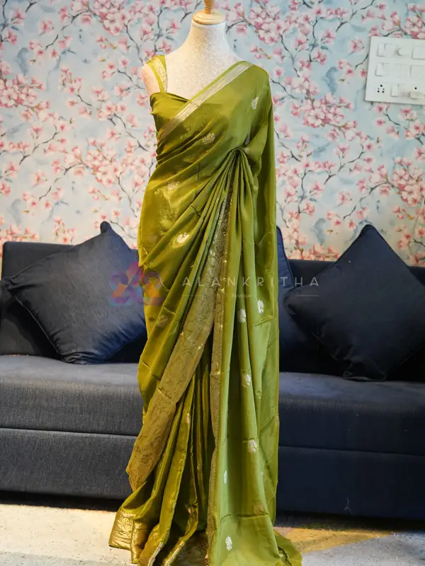 Viscose Russian Silk Saree