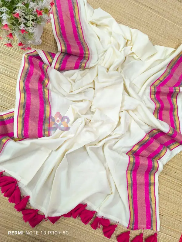 Aavani Pure Mul Cotton Festive Saree
