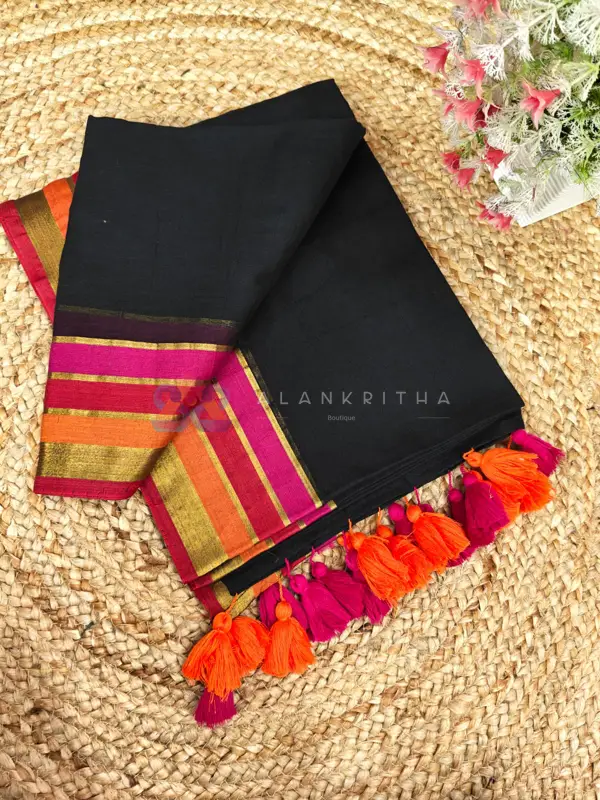 Sunrise Bloom Pure Mul Cotton Saree