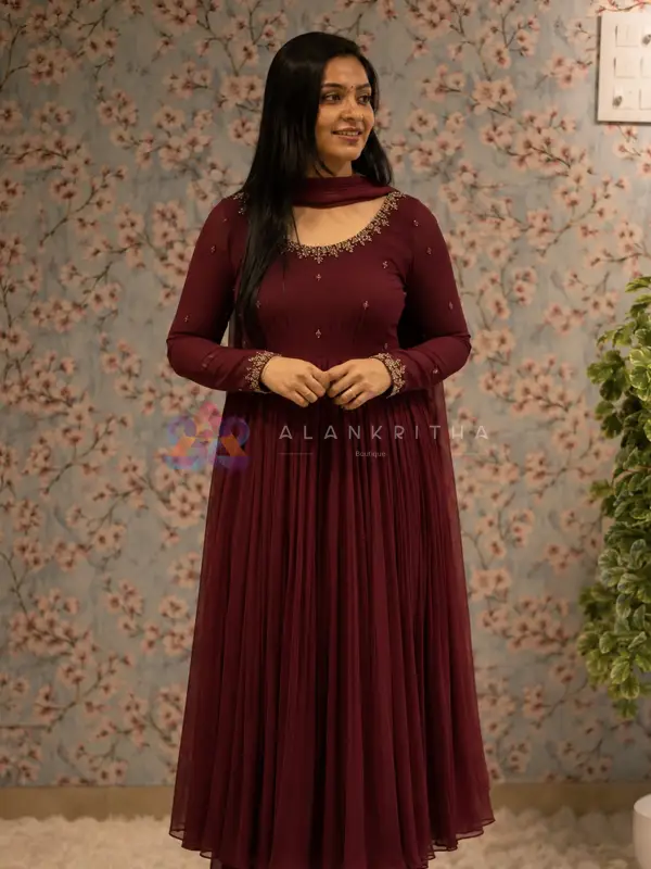 Flared Pleated Anarkali
