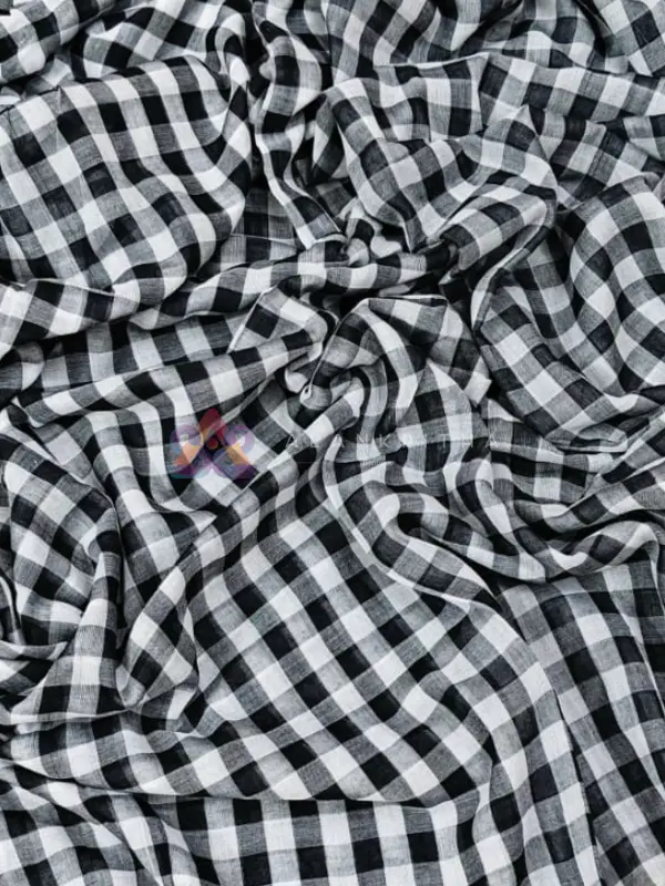 Classic Checked Mul Cotton Kaftan