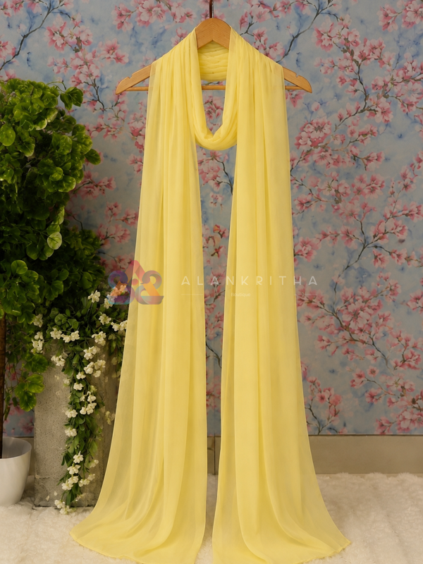 Pastel Lemon Dupatta
