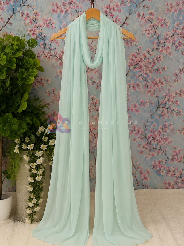 Ice Blue Dupatta