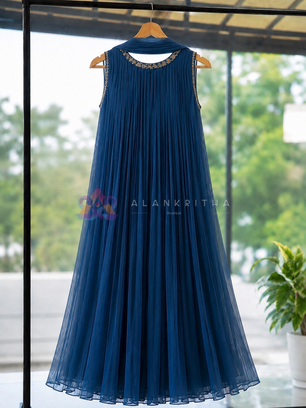 Pleated Georgette Anarkali