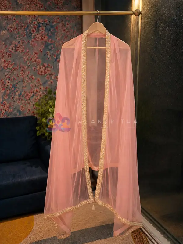 Pink Designer Dupatta