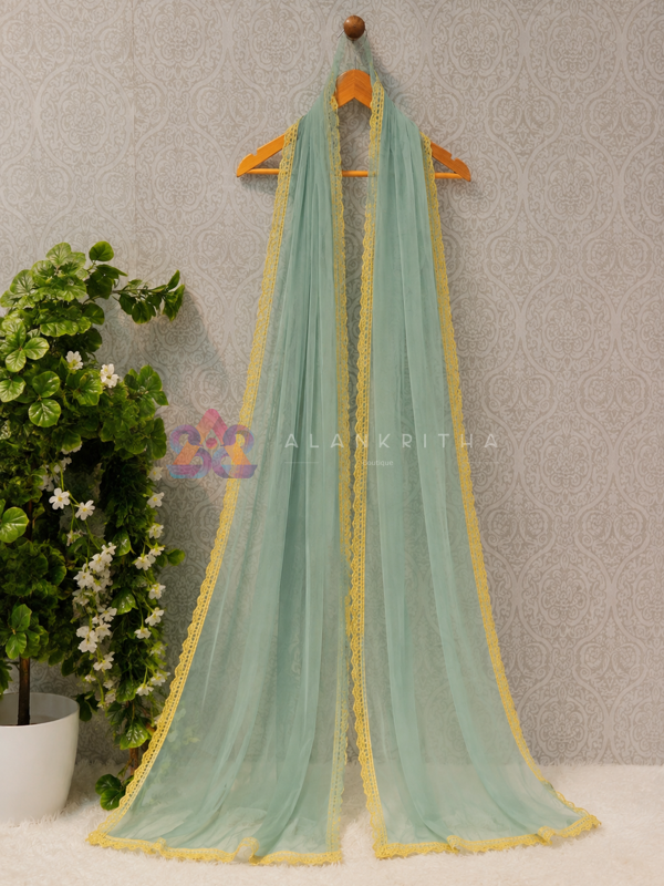 Dewdrop Elegance Designer Dupatta