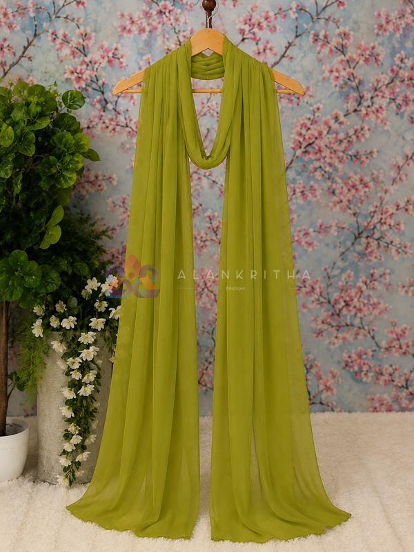 Lime Green Dupatta 