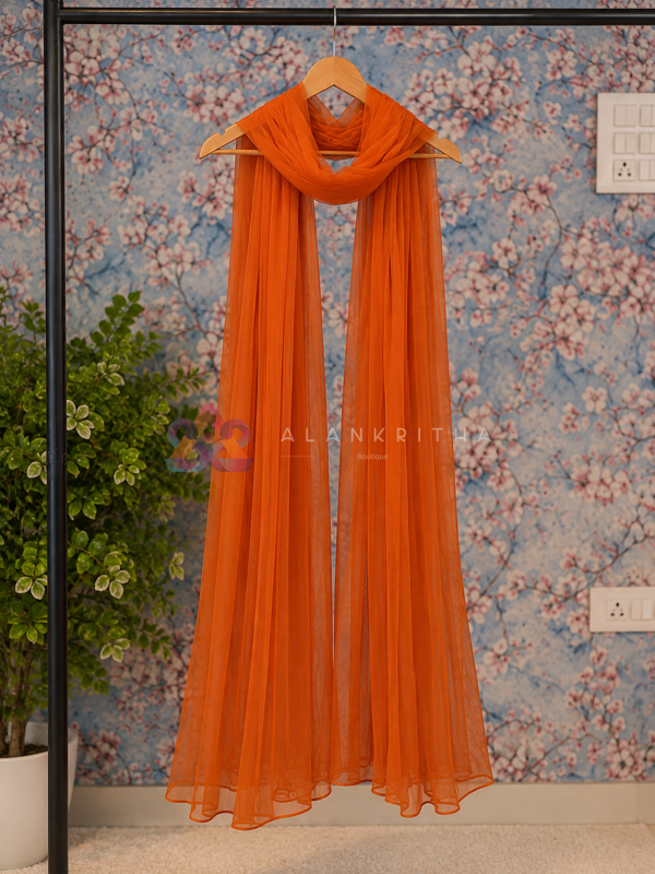 Rust Orange Dupatta 