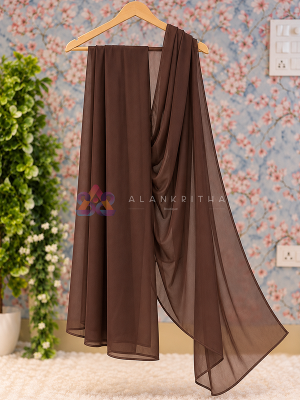 Coffee Brown Dupatta