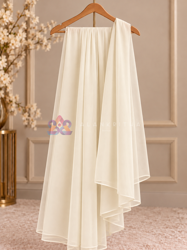 Ruby Noel Off White Dupatta