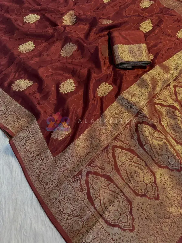 Viscose Russian Self-Jacquard Saree