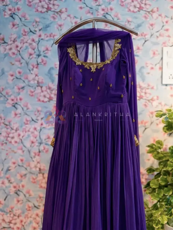  Purple Anarkali 
