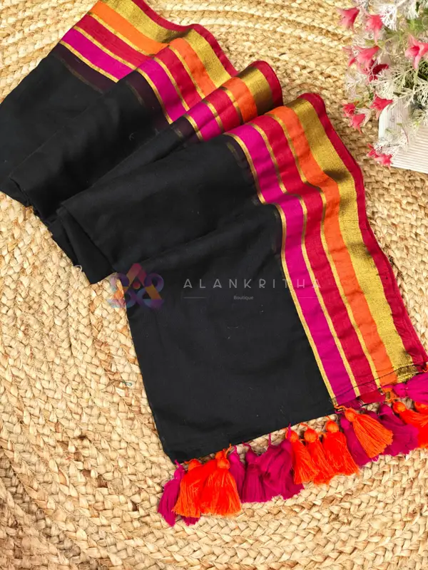 Sunrise Bloom Pure Mul Cotton Saree