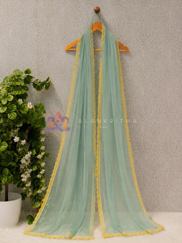 Dewdrop Elegance Designer Dupatta