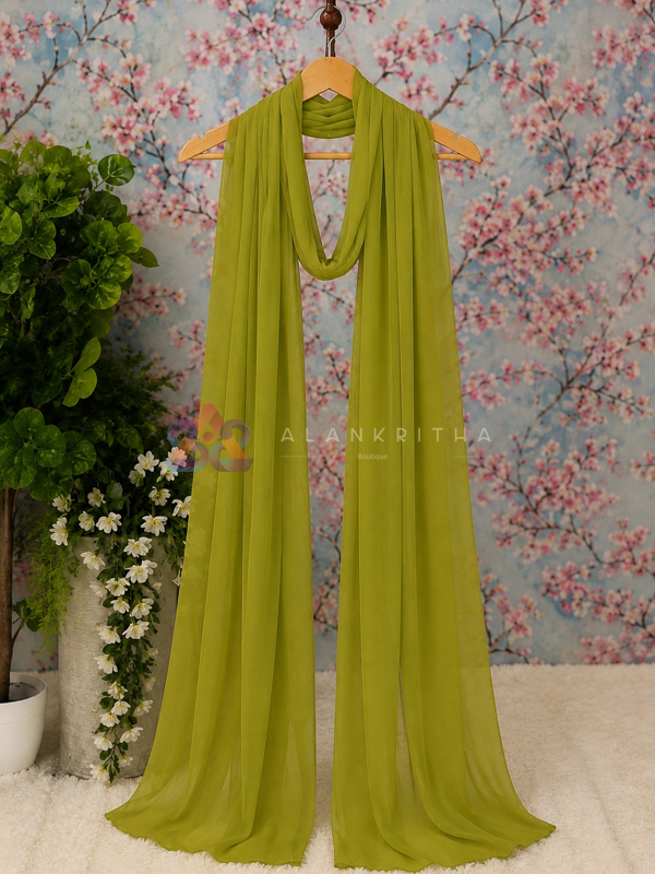 Lime Green Dupatta 